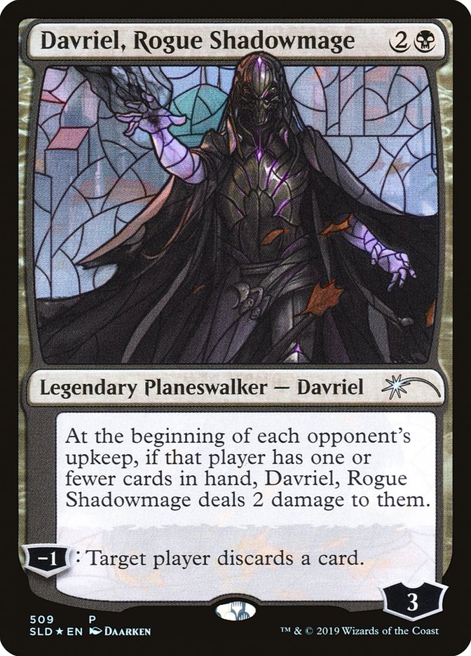 Davriel, Rogue Shadowmage (Stained Glass) [Secret Lair Drop Promos] | Cards and Coasters CA