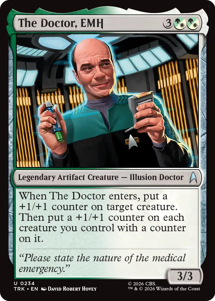 The Doctor, EMH [Star Trek] | Cards and Coasters CA