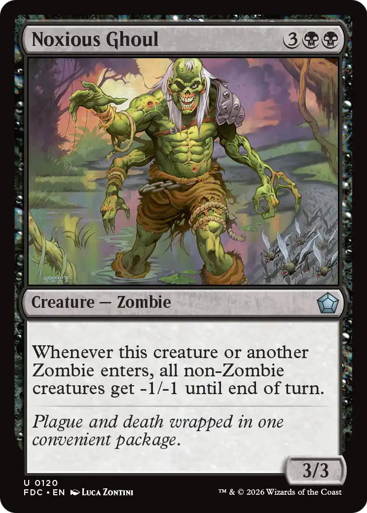 Noxious Ghoul [Foundations Commander] | Cards and Coasters CA