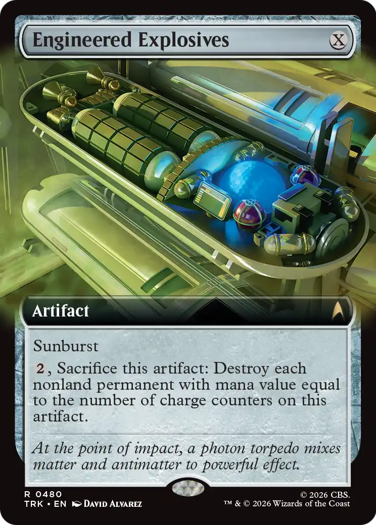 Engineered Explosives (Extended Art) [Star Trek] | Cards and Coasters CA