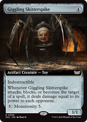 Giggling Skitterspike (Extended Art) [Duskmourn: House of Horror Commander] | Cards and Coasters CA