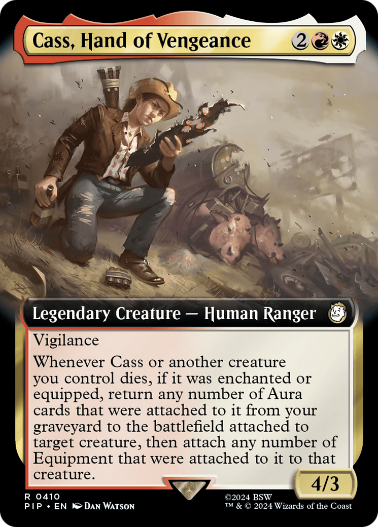 Cass, Hand of Vengeance (Extended Art) [Fallout] | Cards and Coasters CA