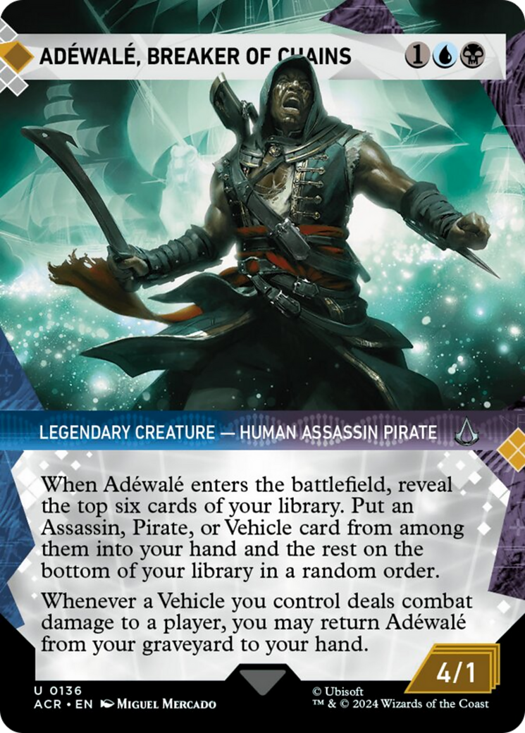 Adewale, Breaker of Chains (Showcase) [Assassin's Creed] | Cards and Coasters CA