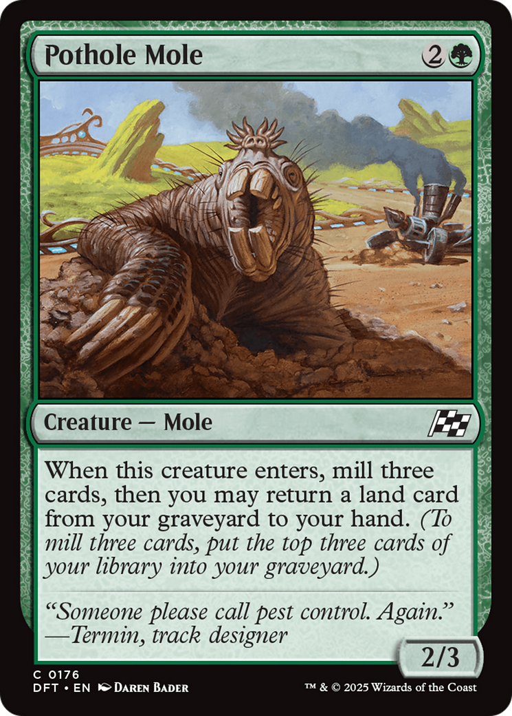 Pothole Mole [Aetherdrift] | Cards and Coasters CA