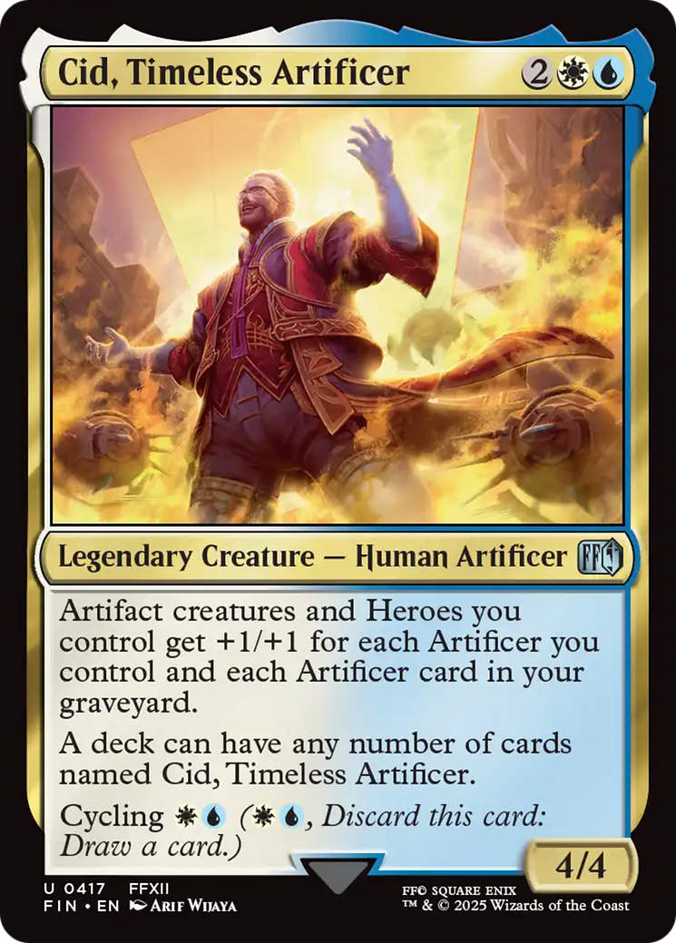Cid, Timeless Artificer (0417) [FINAL FANTASY] | Cards and Coasters CA