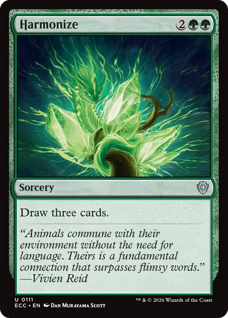 Harmonize [Lorwyn Eclipsed Commander] | Cards and Coasters CA