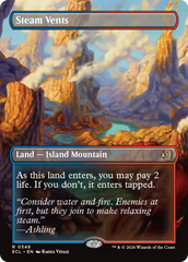 Steam Vents (Borderless) [Lorwyn Eclipsed] | Cards and Coasters CA