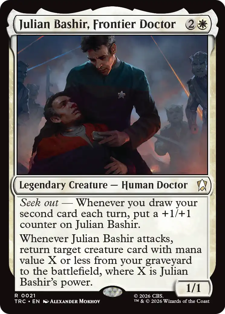 Julian Bashir, Frontier Doctor [Star Trek Commander] | Cards and Coasters CA