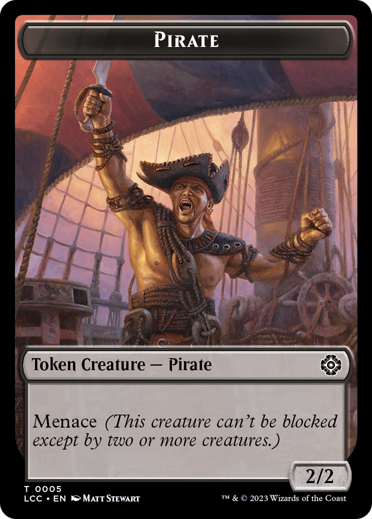 City's Blessing // Pirate (0005) Double-Sided Token [The Lost Caverns of Ixalan Commander Tokens] | Cards and Coasters CA