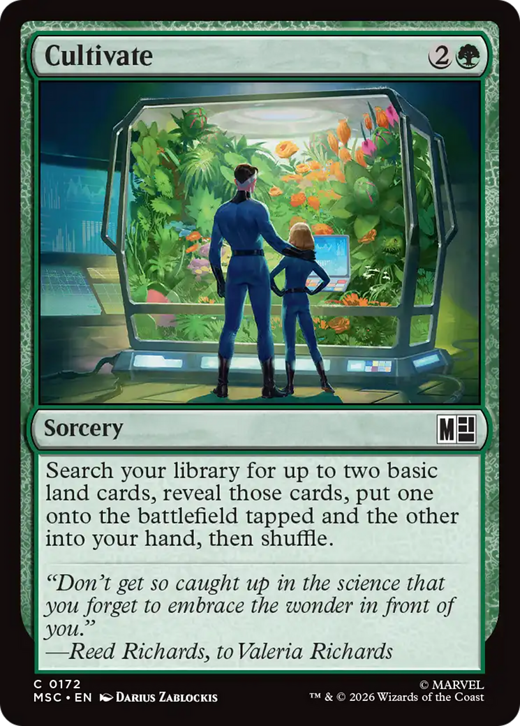 Cultivate (Surge Foil) [Marvel Super Heroes Commander] | Cards and Coasters CA