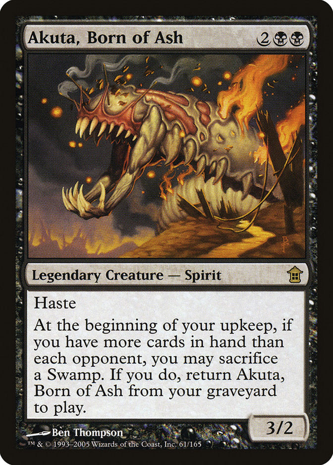 Akuta, Born of Ash [Saviors of Kamigawa] | Cards and Coasters CA