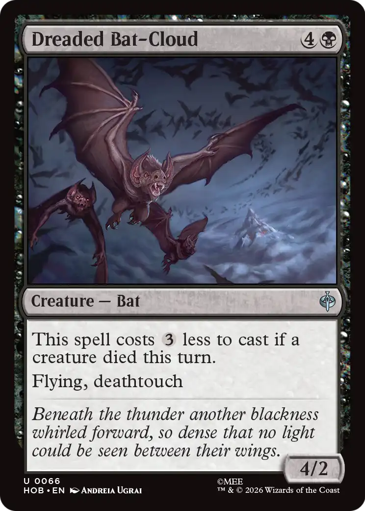 Dreaded Bat-Cloud [The Hobbit] | Cards and Coasters CA