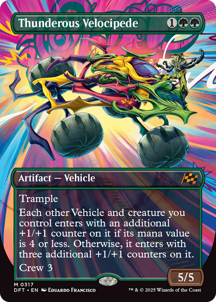 Thunderous Velocipede (Borderless) [Aetherdrift] | Cards and Coasters CA