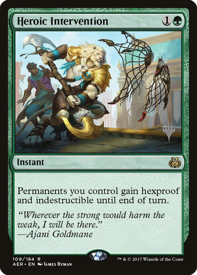 Heroic Intervention (Promo Pack) [Aether Revolt Promos] | Cards and Coasters CA