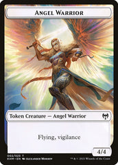 Human Warrior // Angel Warrior Double-Sided Token [Kaldheim Tokens] | Cards and Coasters CA