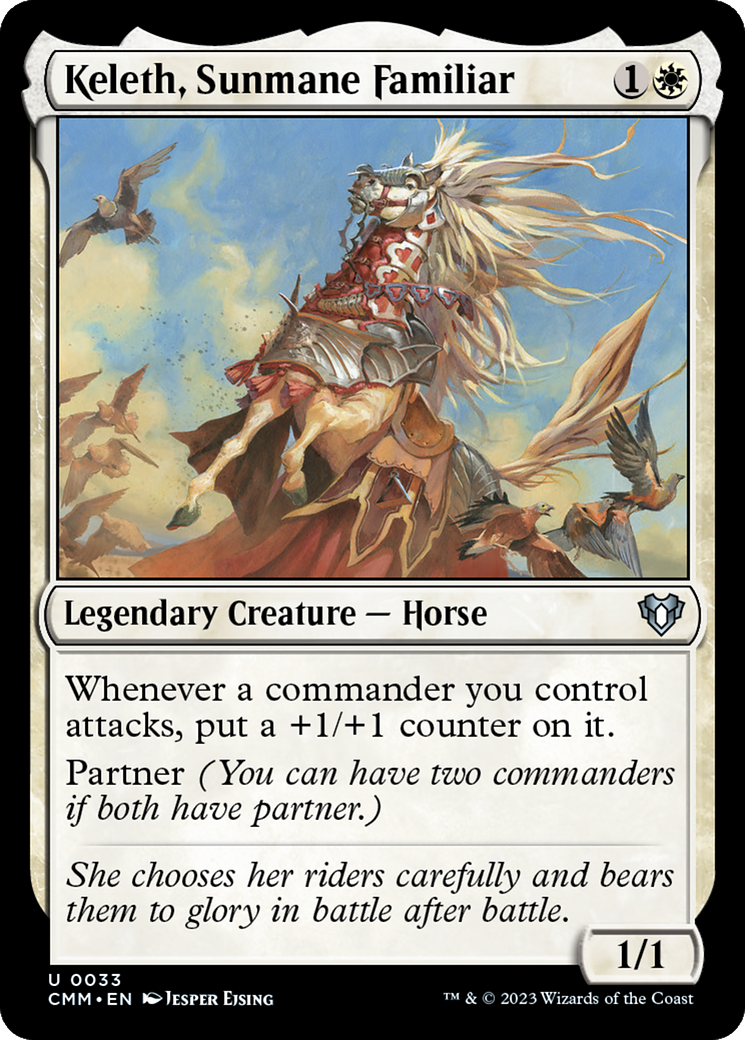 Keleth, Sunmane Familiar [Commander Masters] | Cards and Coasters CA