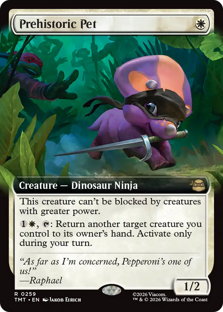 Prehistoric Pet (Extended Art) [Teenage Mutant Ninja Turtles] | Cards and Coasters CA