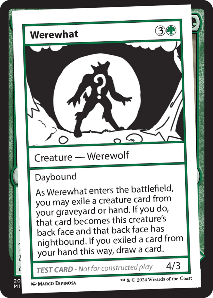 Werewhat [Mystery Booster 2 Playtest Cards] | Cards and Coasters CA