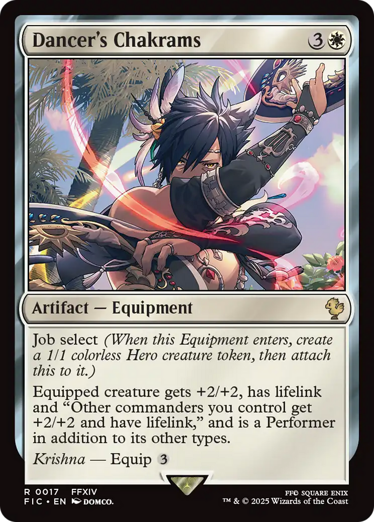 Dancer's Chakrams [FINAL FANTASY Commander] | Cards and Coasters CA