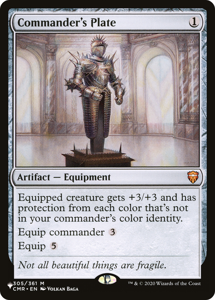 Commander's Plate [The List] | Cards and Coasters CA