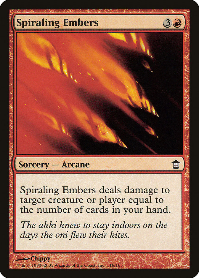 Spiraling Embers [Saviors of Kamigawa] | Cards and Coasters CA
