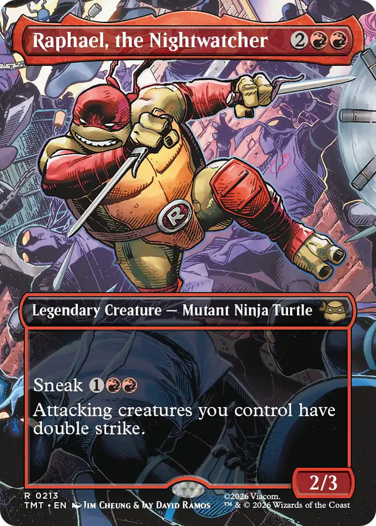 Raphael, the Nightwatcher (Borderless) [Teenage Mutant Ninja Turtles] | Cards and Coasters CA