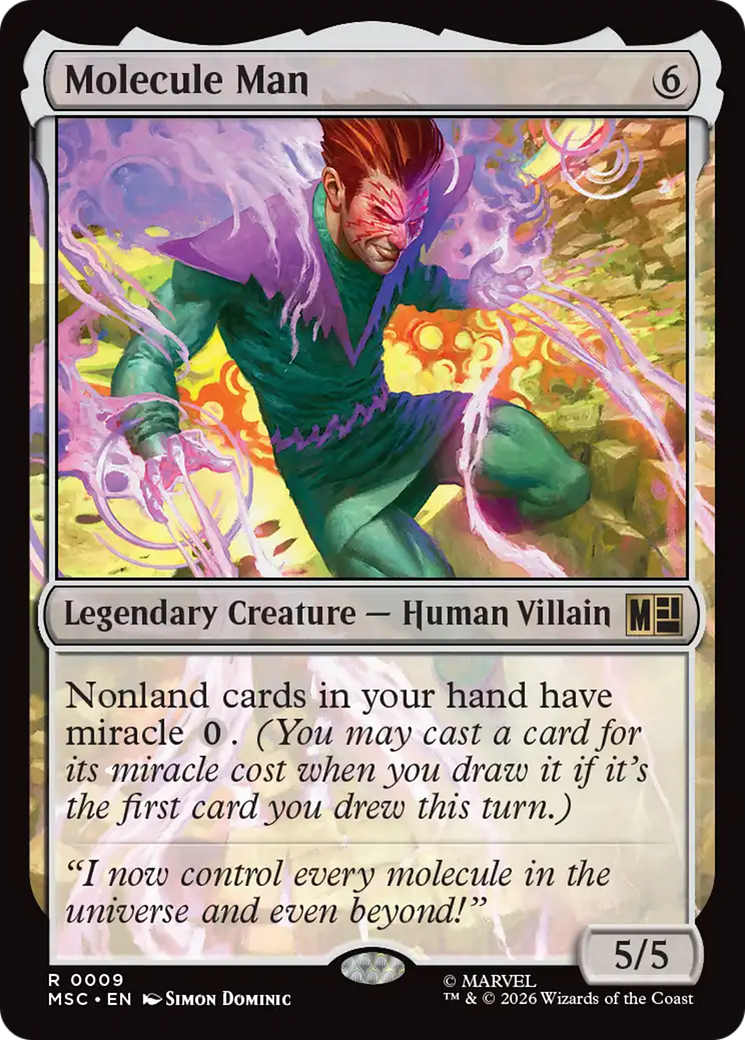Molecule Man [Marvel Super Heroes Commander] | Cards and Coasters CA