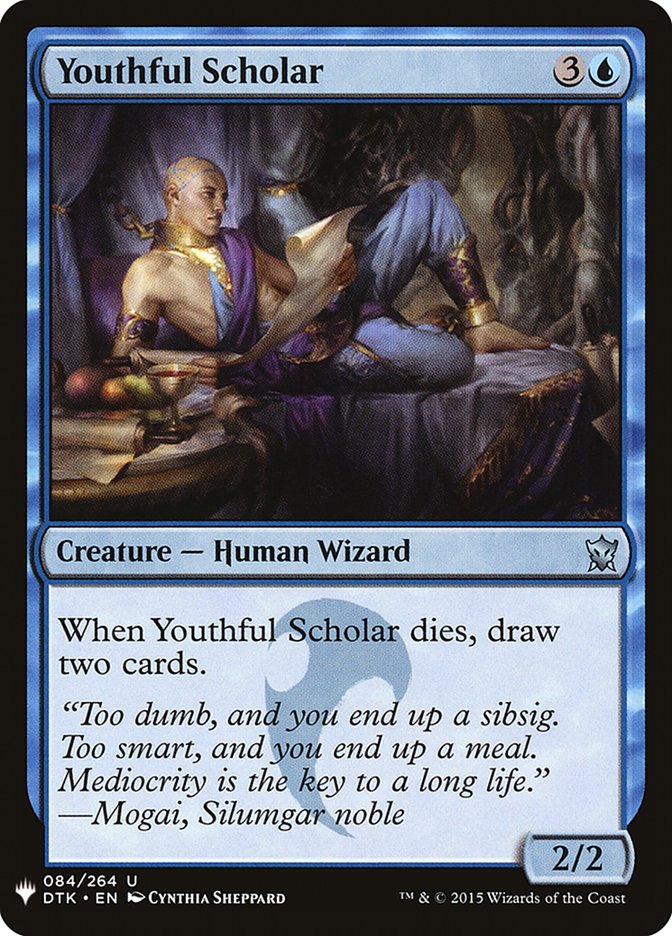 Youthful Scholar [Mystery Booster] | Cards and Coasters CA