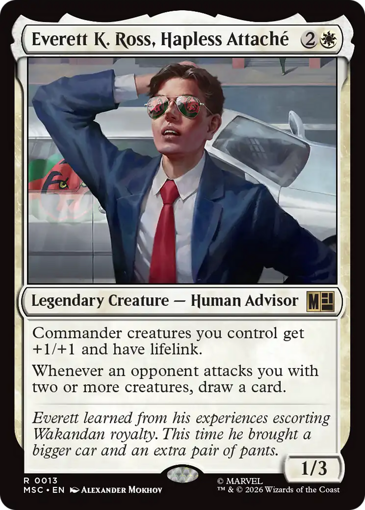 Everett K. Ross, Hapless Attache [Marvel Super Heroes Commander] | Cards and Coasters CA