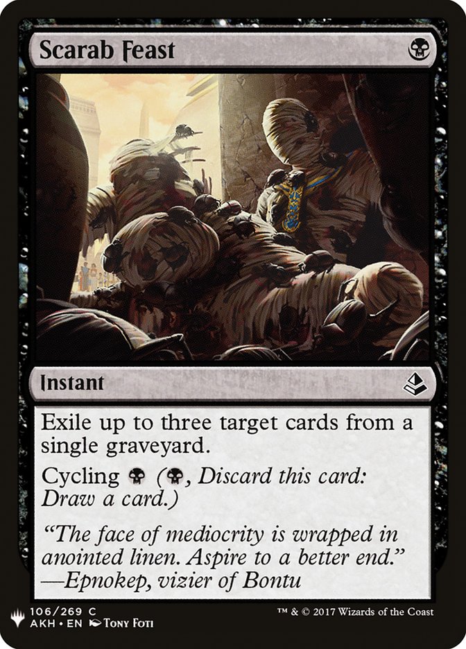 Scarab Feast [Mystery Booster] | Cards and Coasters CA