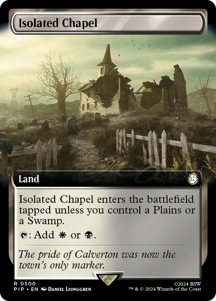 Isolated Chapel (Extended Art) [Fallout] | Cards and Coasters CA