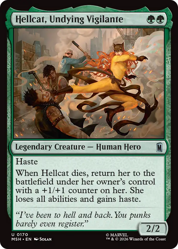 Hellcat, Undying Vigilante [Marvel Super Heroes] | Cards and Coasters CA