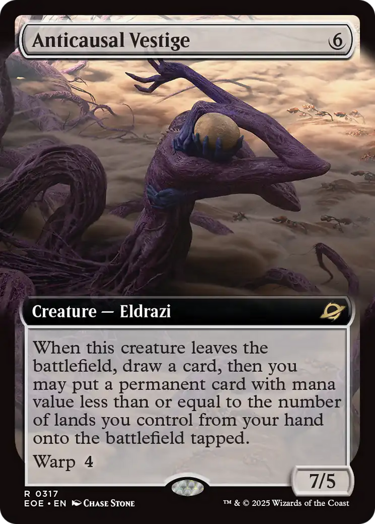 Anticausal Vestige (Extended Art) [Edge of Eternities] | Cards and Coasters CA