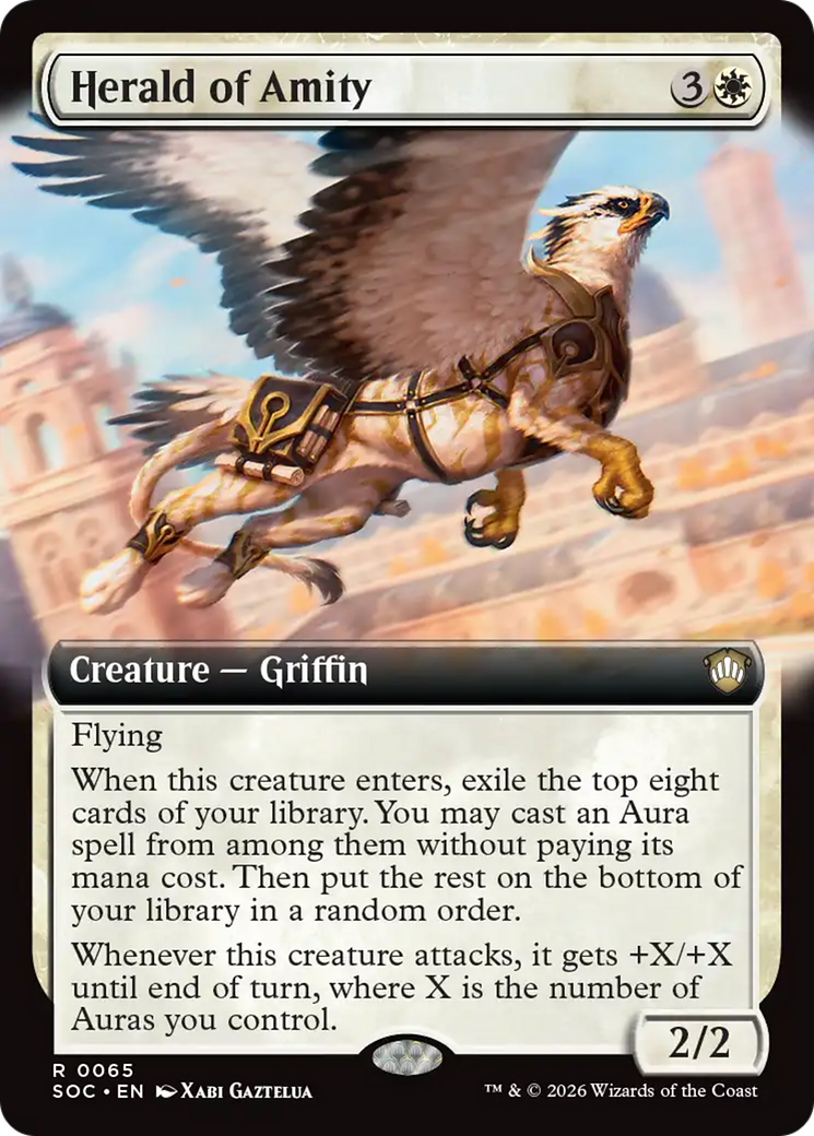 Herald of Amity (Extended Art) [Secrets of Strixhaven Commander] | Cards and Coasters CA