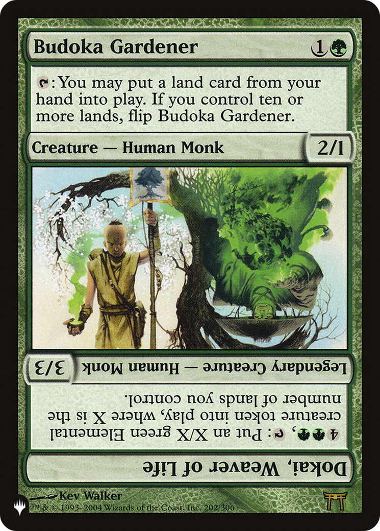 Budoka Gardener // Dokai, Weaver of Life [The List] | Cards and Coasters CA