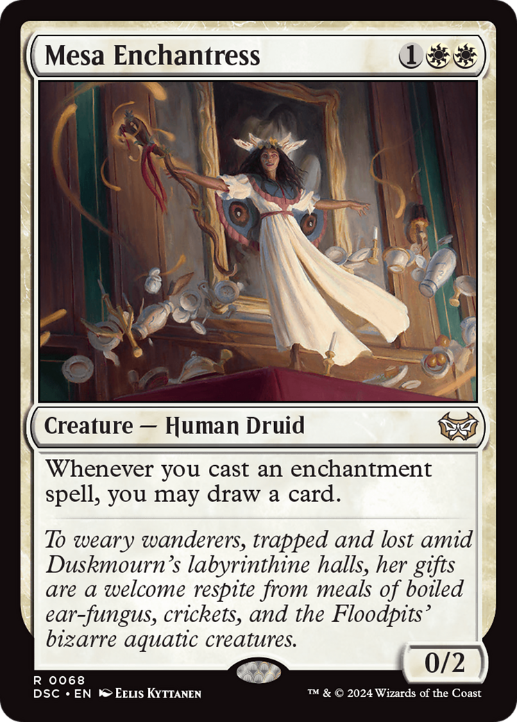 Mesa Enchantress [Duskmourn: House of Horror Commander] | Cards and Coasters CA