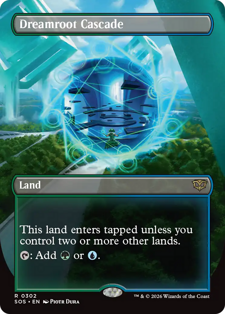 Dreamroot Cascade (Borderless) [Secrets of Strixhaven] | Cards and Coasters CA