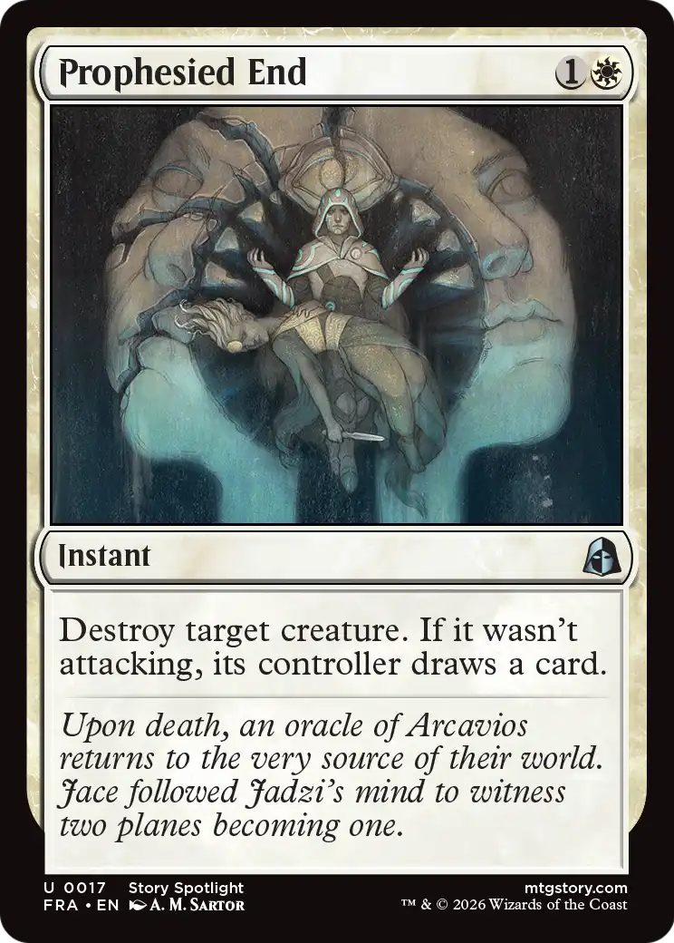 Prophesied End [Reality Fracture] | Cards and Coasters CA