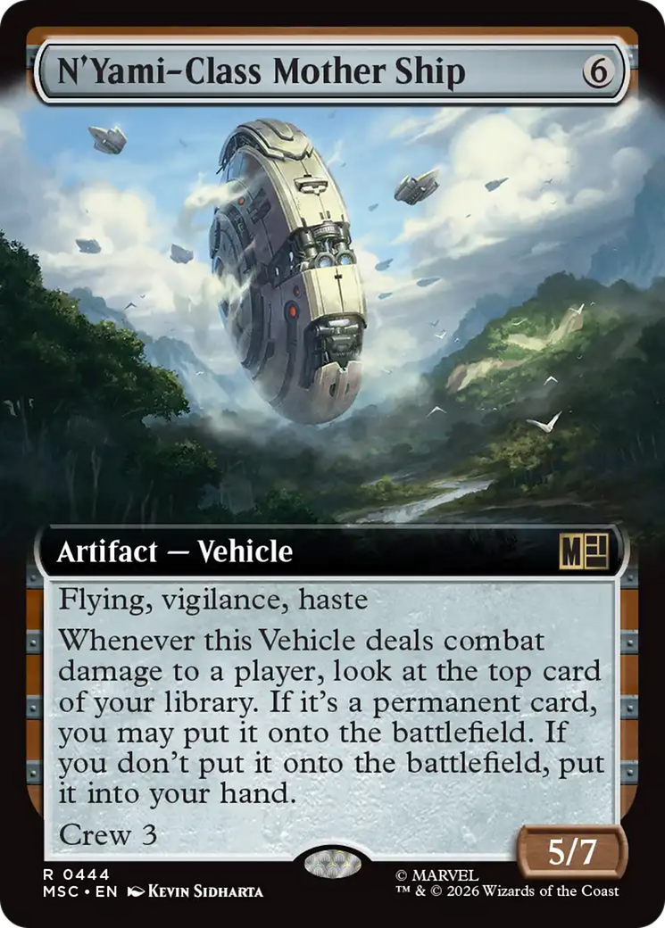N'Yami-Class Mother Ship (Extended Art) [Marvel Super Heroes Commander] | Cards and Coasters CA