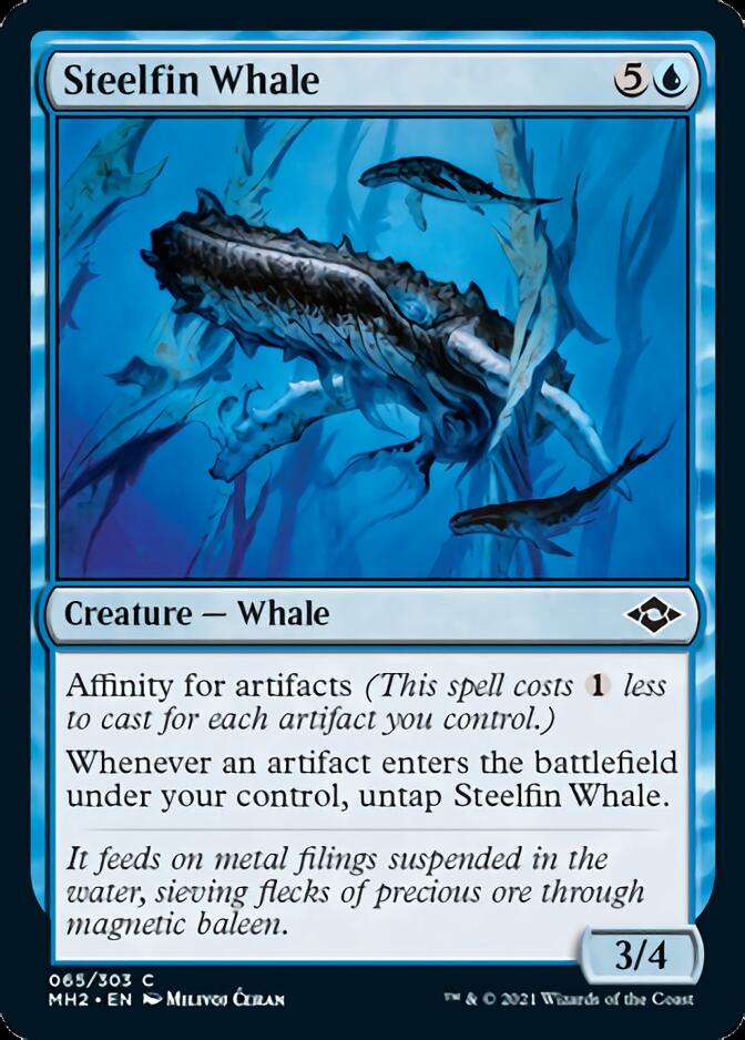 Steelfin Whale [Modern Horizons 2] | Cards and Coasters CA