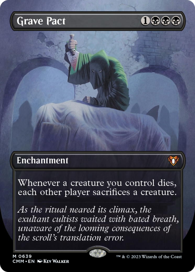 Grave Pact (Borderless Alternate Art) [Commander Masters] | Cards and Coasters CA