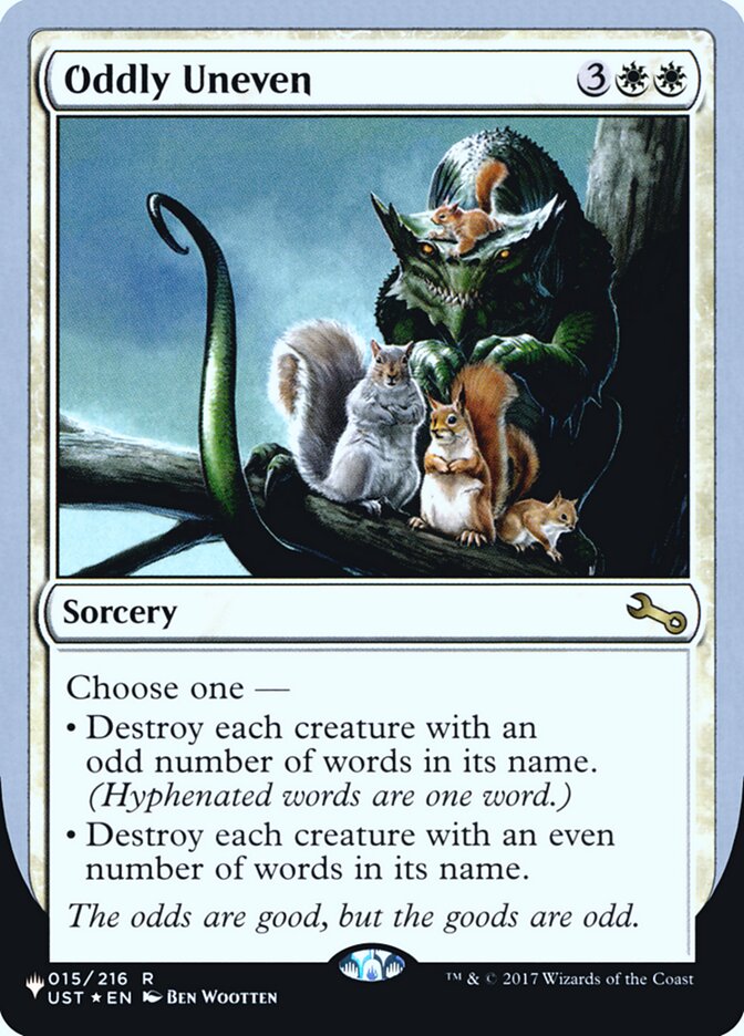 Oddly Uneven (Unfinity Foil Edition) [The List] | Cards and Coasters CA