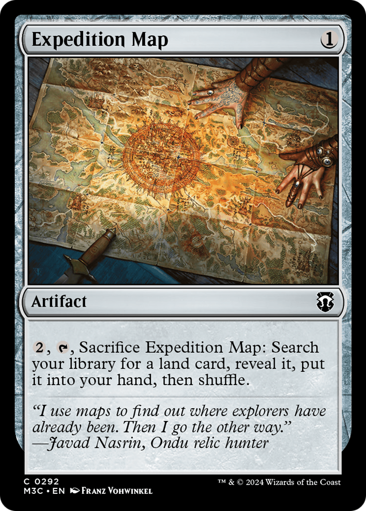 Expedition Map (Ripple Foil) [Modern Horizons 3 Commander] | Cards and Coasters CA