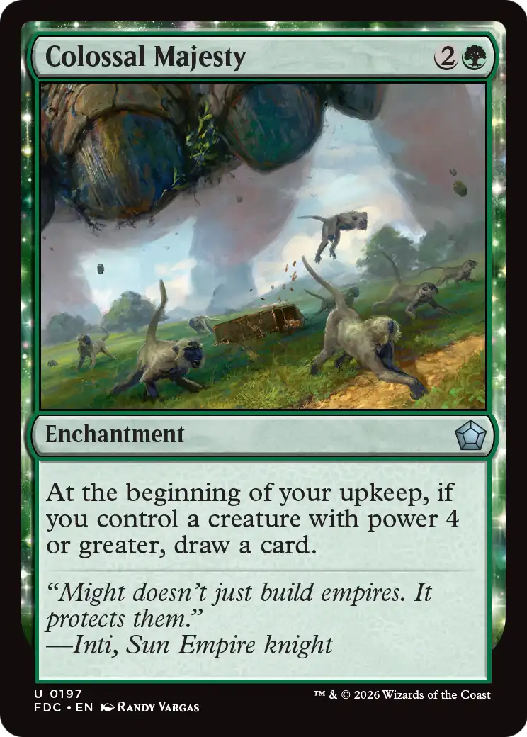 Colossal Majesty [Foundations Commander] | Cards and Coasters CA