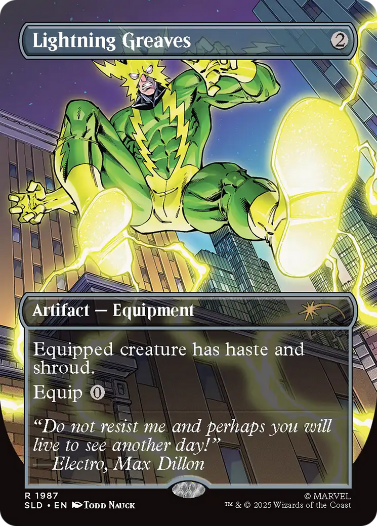 Lightning Greaves (1987) (Rainbow Foil) [Secret Lair Drop Series] | Cards and Coasters CA