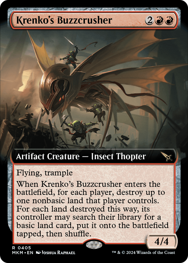 Krenko's Buzzcrusher (Extended Art) [Murders at Karlov Manor] | Cards and Coasters CA