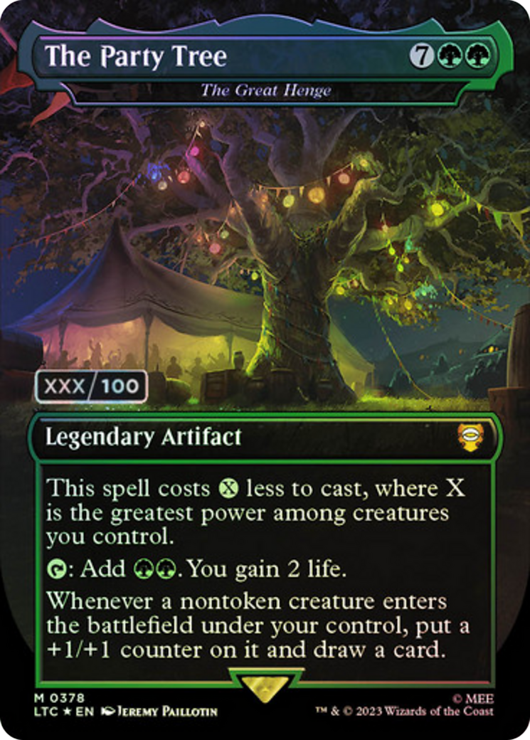 The Party Tree - The Great Henge (Serialized) [The Lord of the Rings: Tales of Middle-Earth Commander] | Cards and Coasters CA