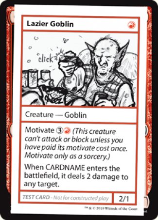 Lazier Goblin (2021 Edition) [Mystery Booster Playtest Cards] | Cards and Coasters CA