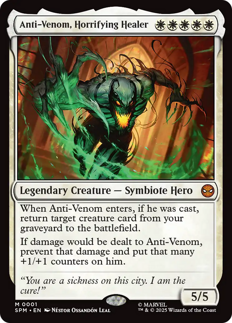 Anti-Venom, Horrifying Healer [Marvel's Spider-Man] | Cards and Coasters CA