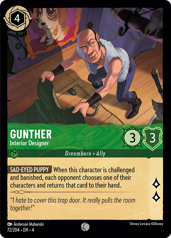 Gunther - Interior Designer (72/204) [Ursula's Return] | Cards and Coasters CA